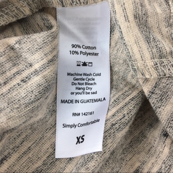 LULAROE Carly Dress Short Sleeve Hi Lo Hem Heathered Swing Lagenlook Modest XS - Picture 6 of 11